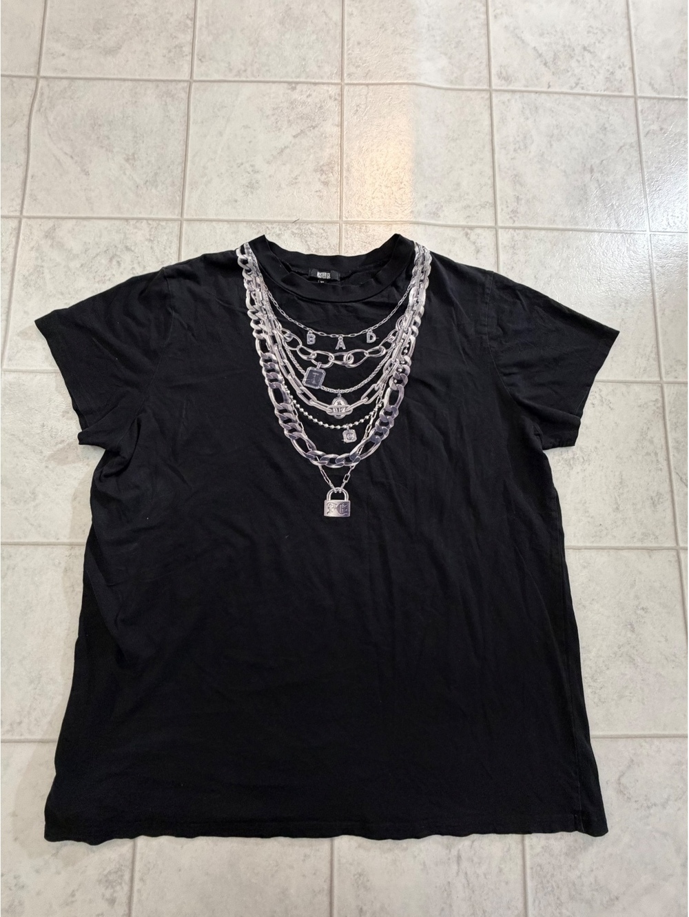 Poster Grl black graphic T-shirt